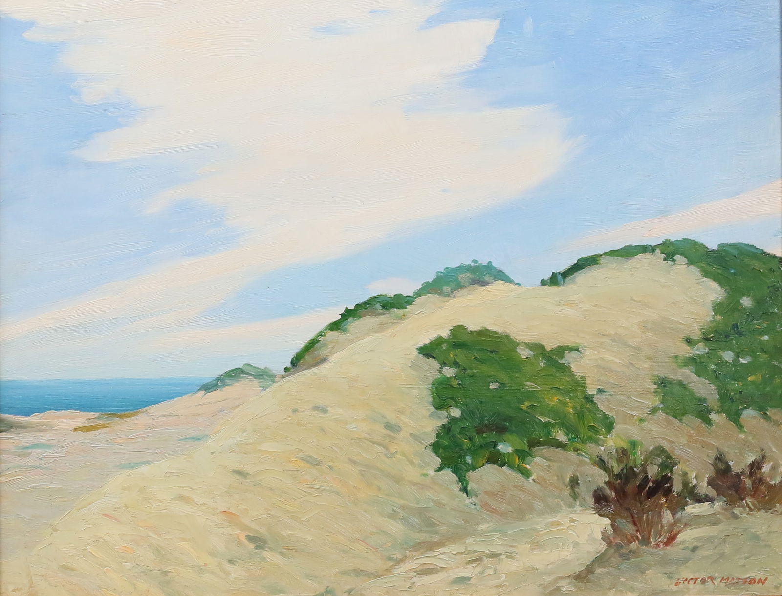 Victor Matson Oil on Board Hueneme Dunes (1 of 6)