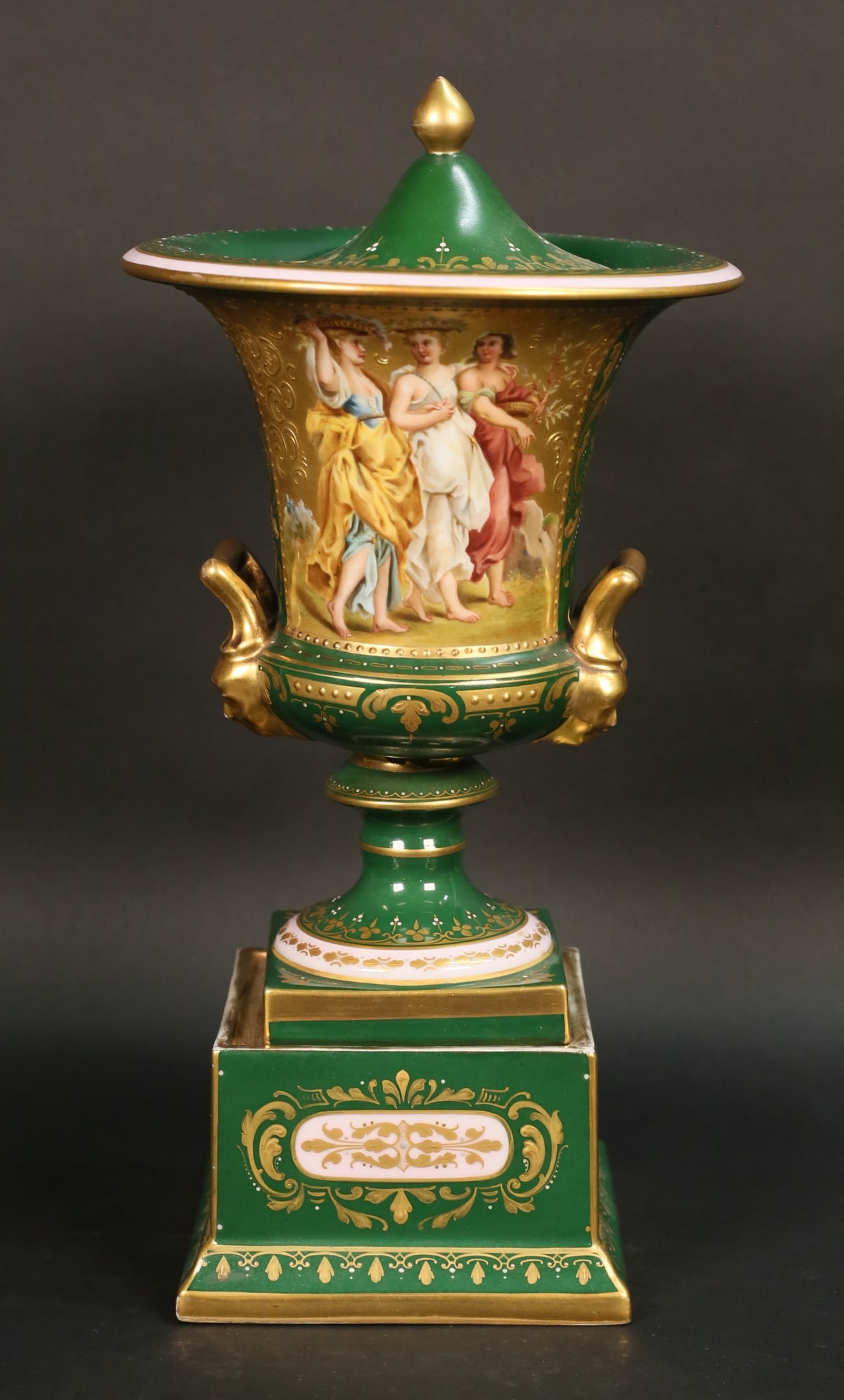 Vienna Style Hand Painted Porcelain Urn (1 of 16)