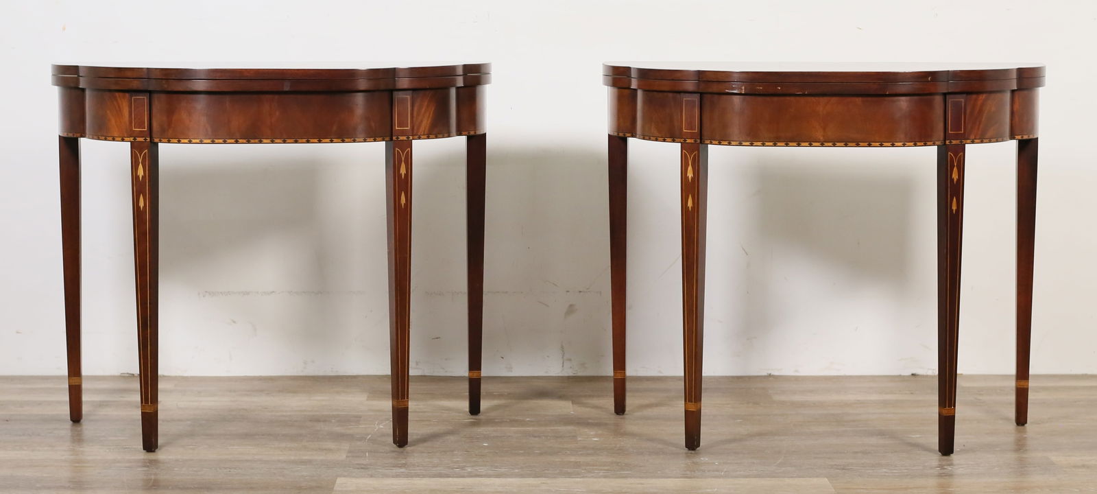 Pair of Federal Style Henkel-Harris Game Tables (1 of 20)