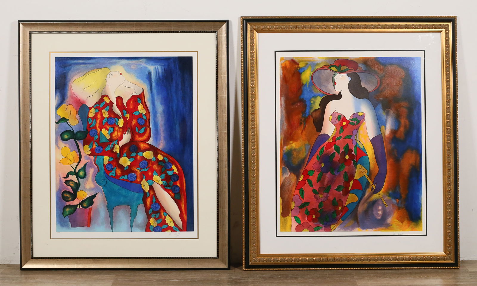 2 Linda Le Kinff Serigraphs Emmanuelle & Lady B. (1 of 14)