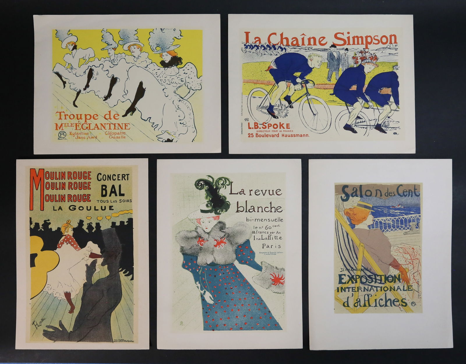 After Toulouse-Lautrec 5 Lithographs (1 of 20)