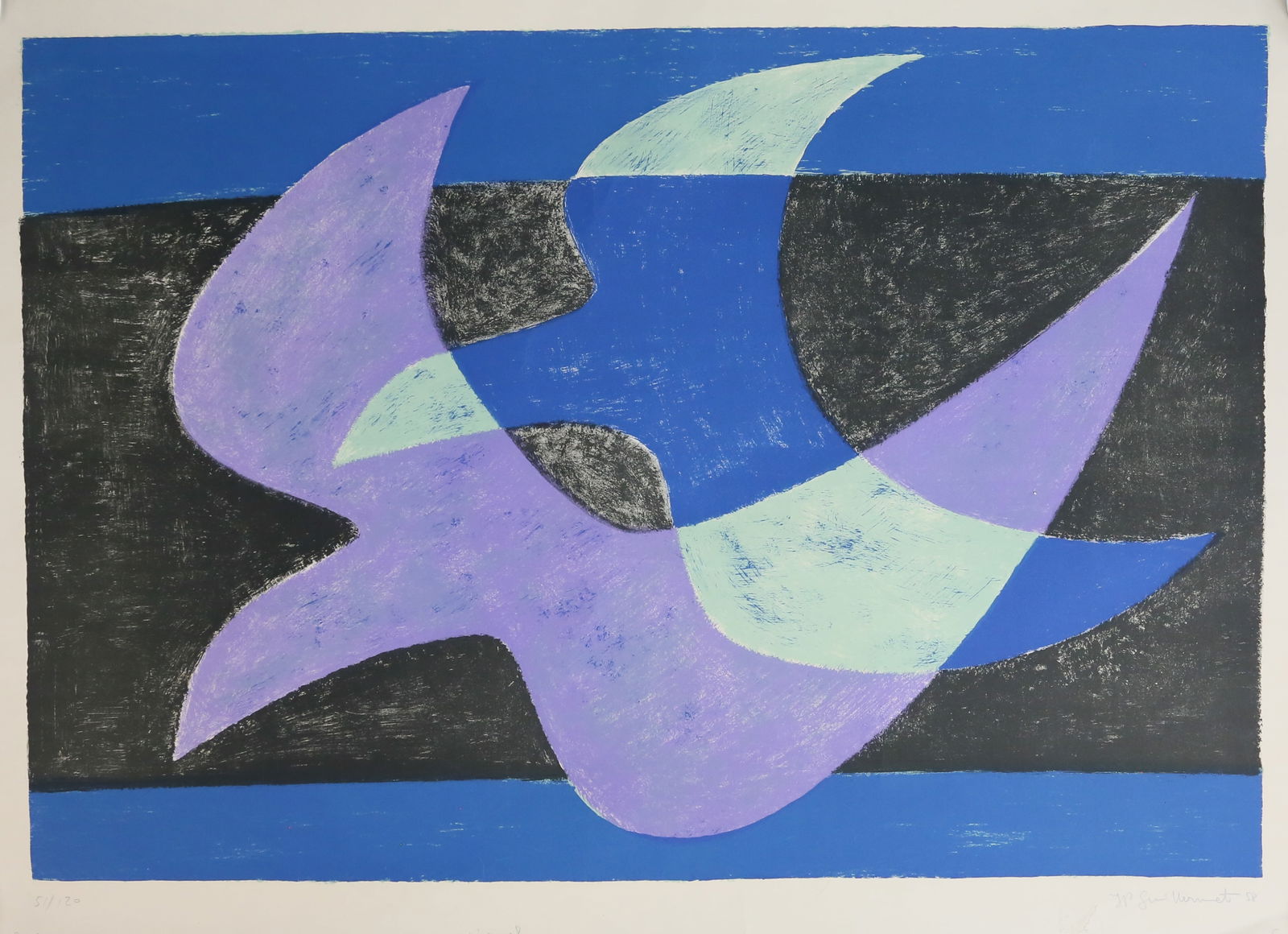 Jean-Pierre Guillermet Lithograph L'Envol (1 of 8)