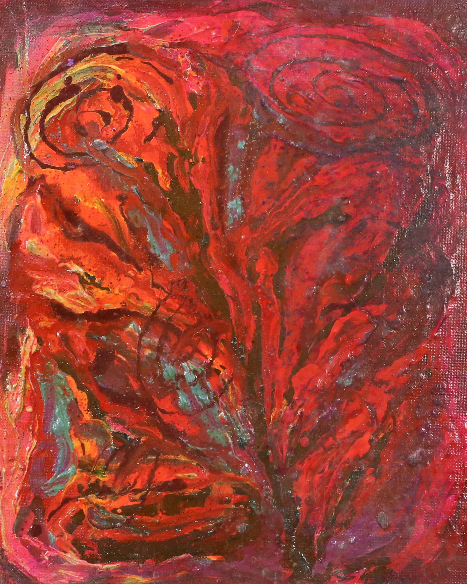 Andre Lanskoy Mixed Media on Board Abstract (1 of 7)