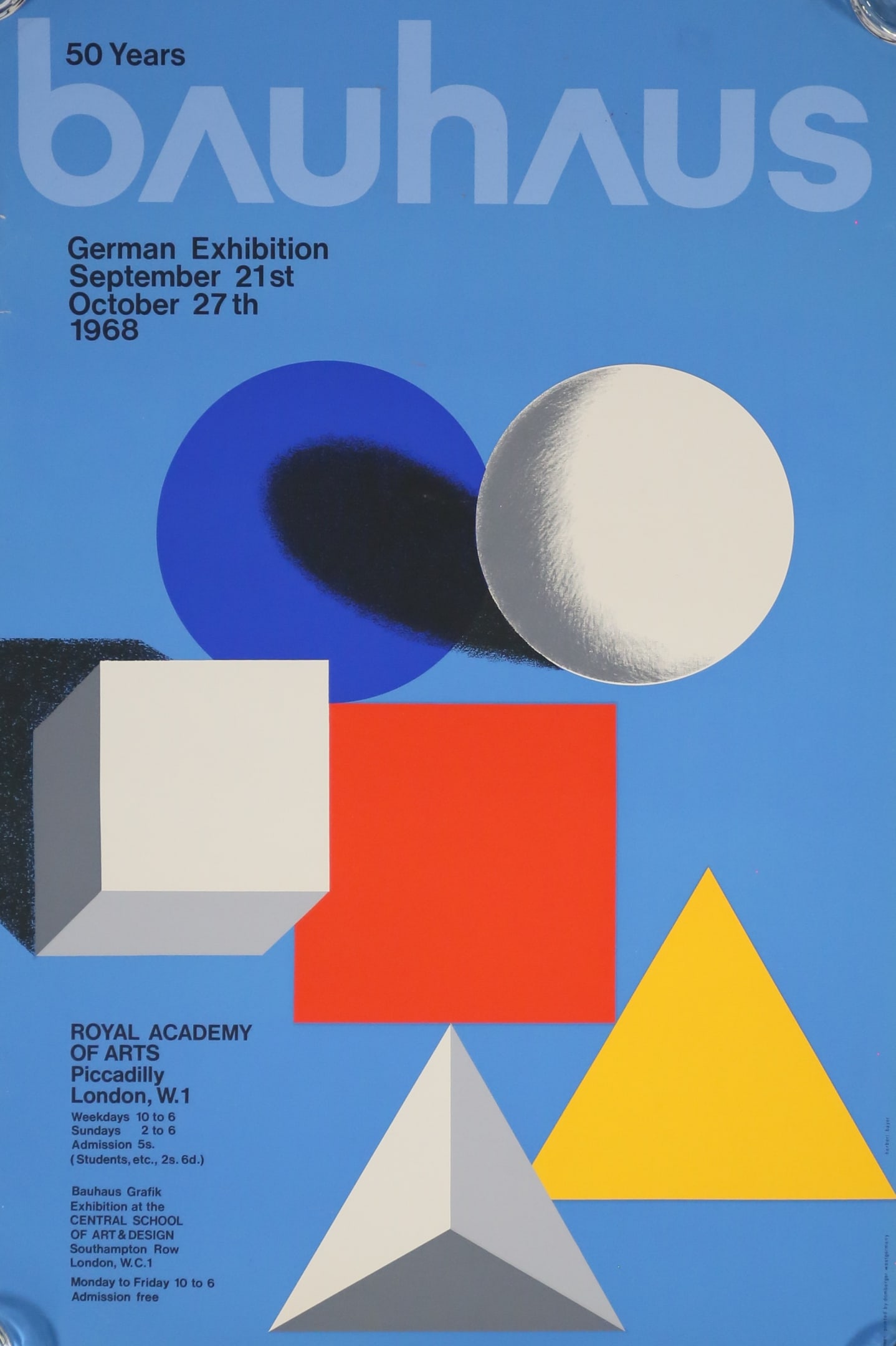 Herbert Bayer Bauhaus Royal Academy Poster (1 of 8)
