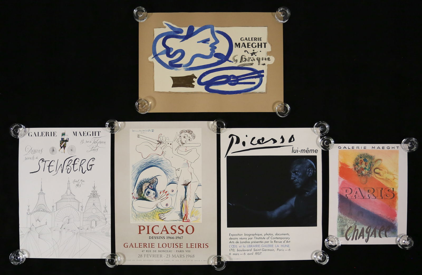 5 Posters Chagall, Picasso, Braque, Steinberg (1 of 20)