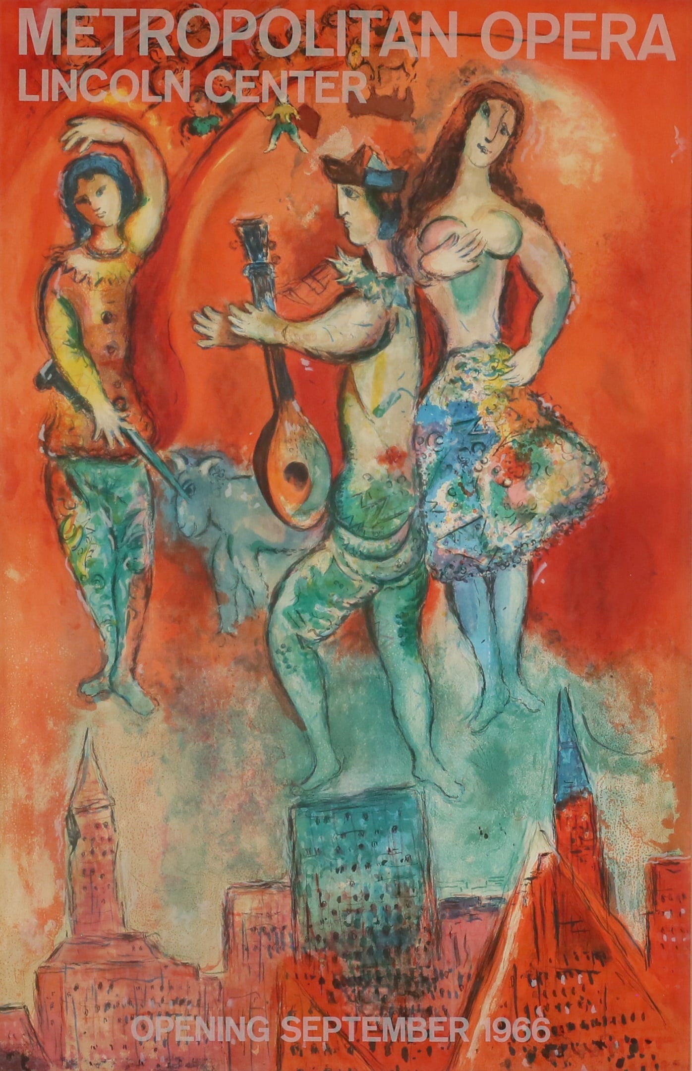 Marc Chagall Metropolitan Opera Lithograph Poster (1 of 8)