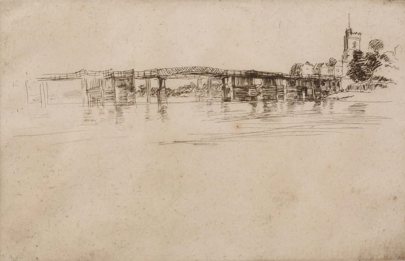 James McNeill Whistler Etching Little Putney (1 of 5)