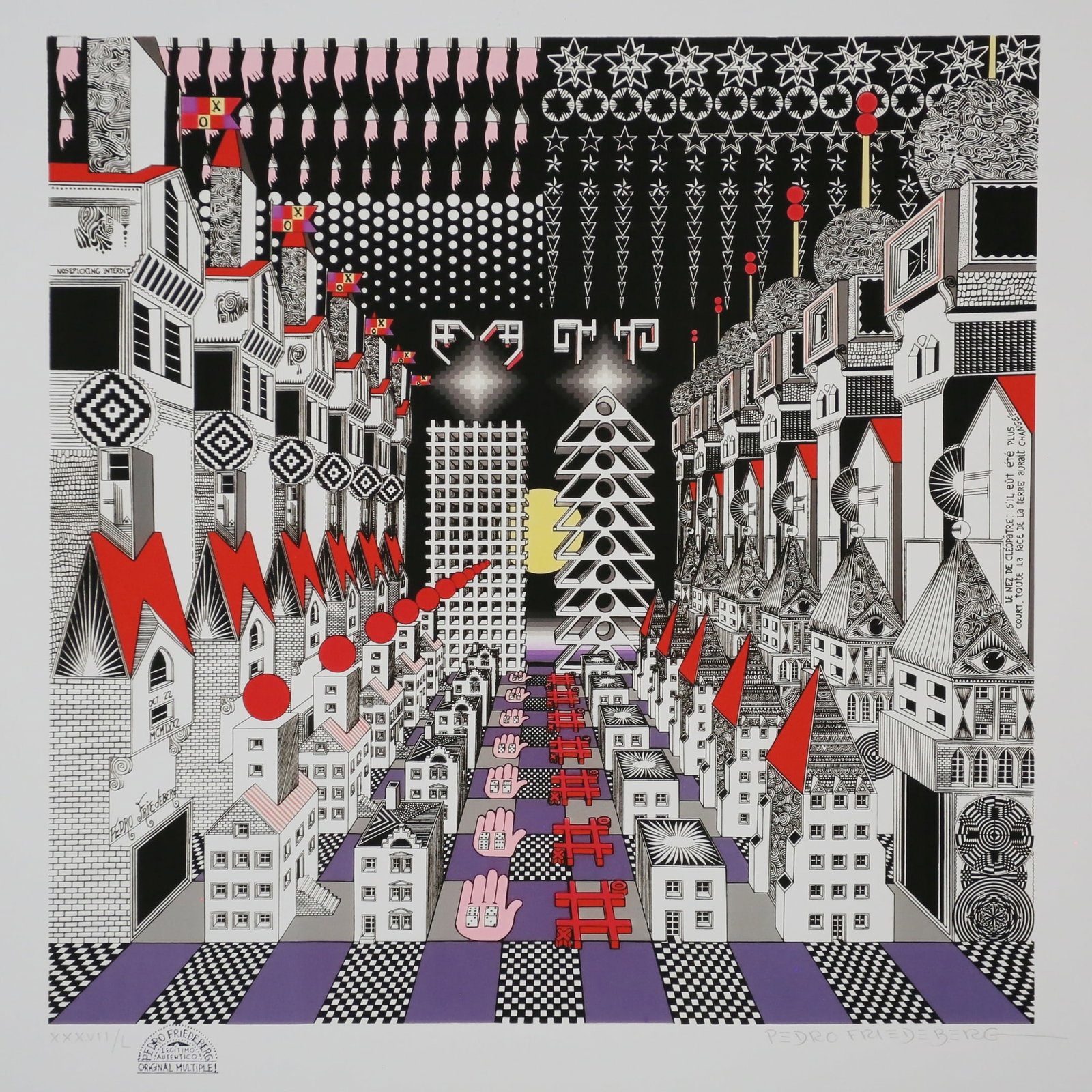 Pedro Friedeberg Silkscreen Nariz de Cleopatra (1 of 8)