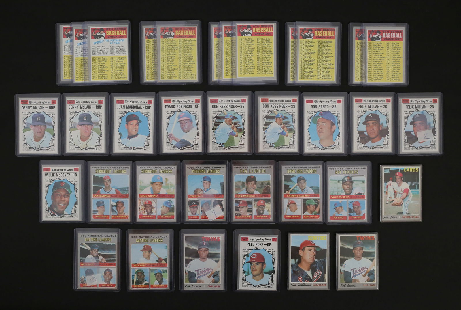 32 1970 Topps Baseball Cards Rose Carew (1 of 20)