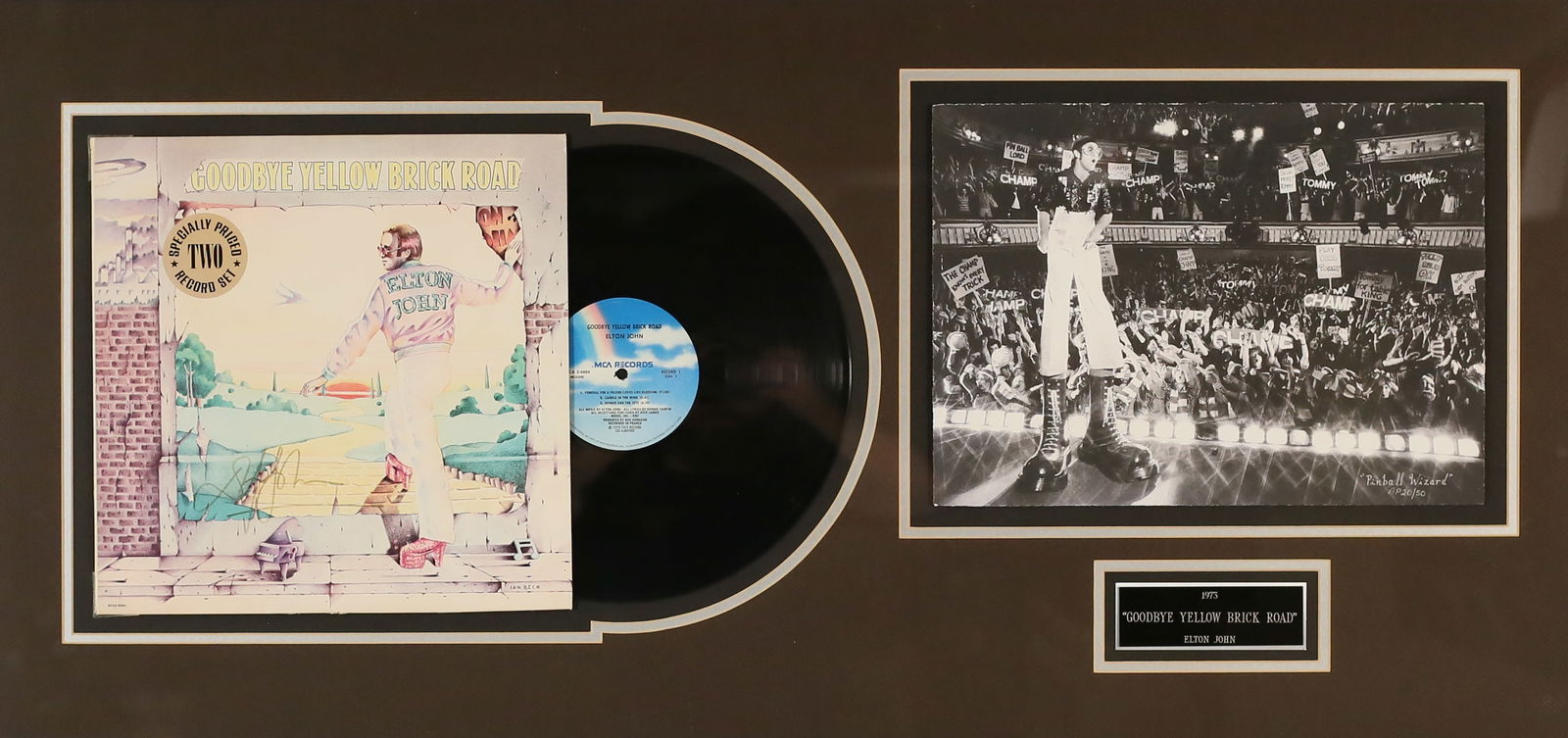 Elton John Signed Goodbye Yellow Brick Road (1 of 14)