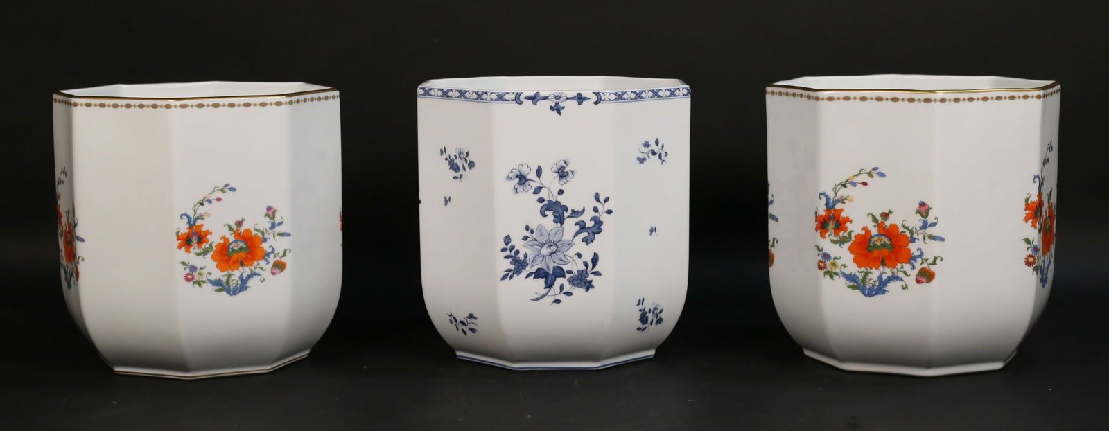 3 Raynaud Limoges Porcelain Cache Pots (1 of 18)