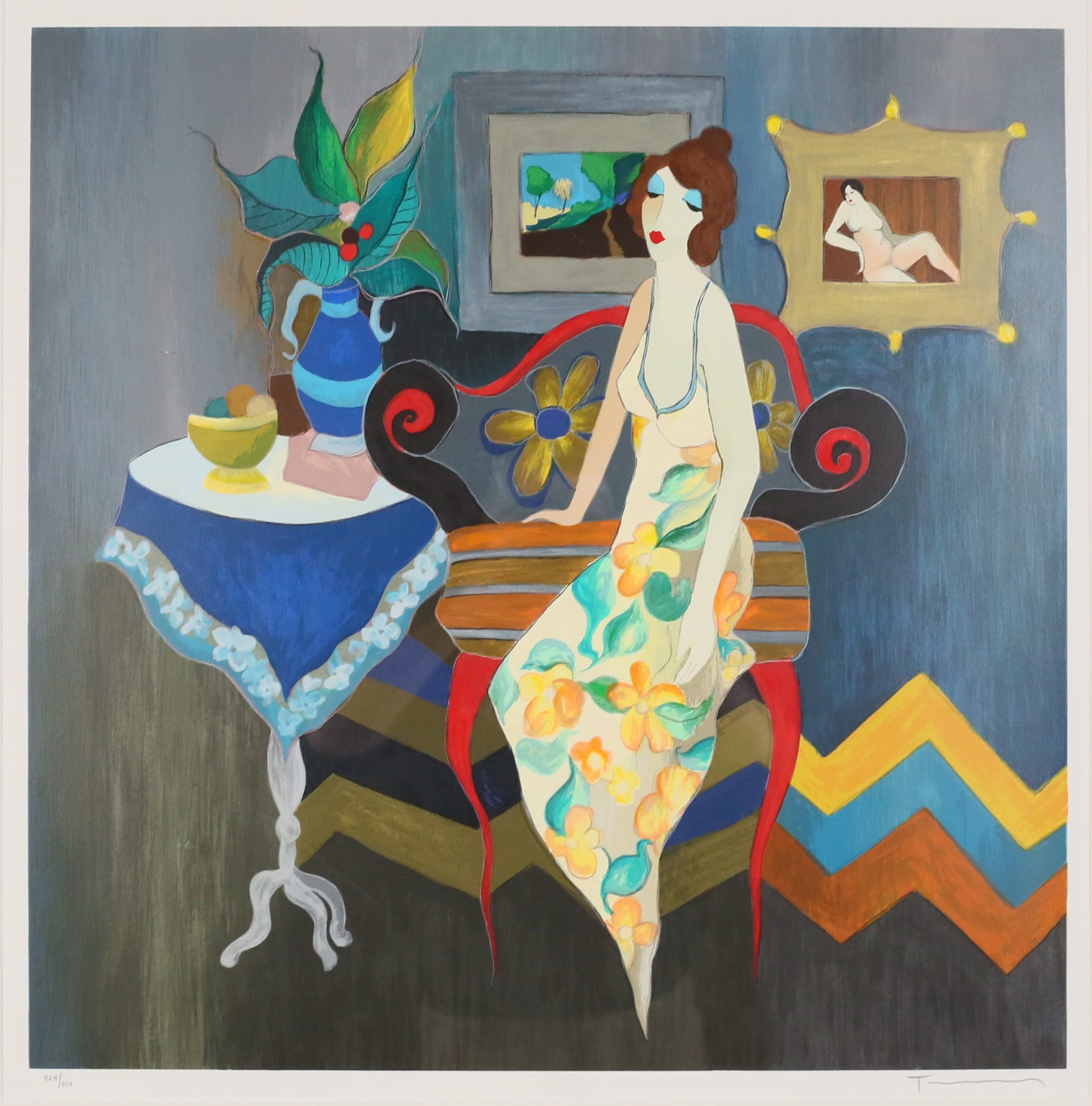 Itzchak Tarkay Serigraph Elegant Pause (1 of 7)