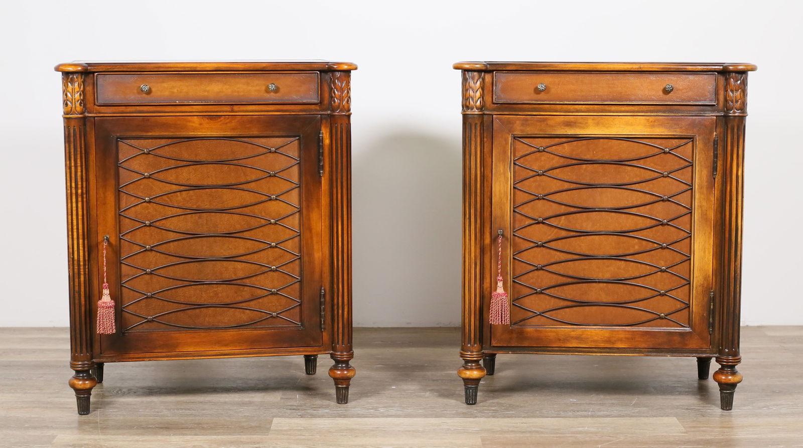 Pair of Directoire Style Nightstands (1 of 20)