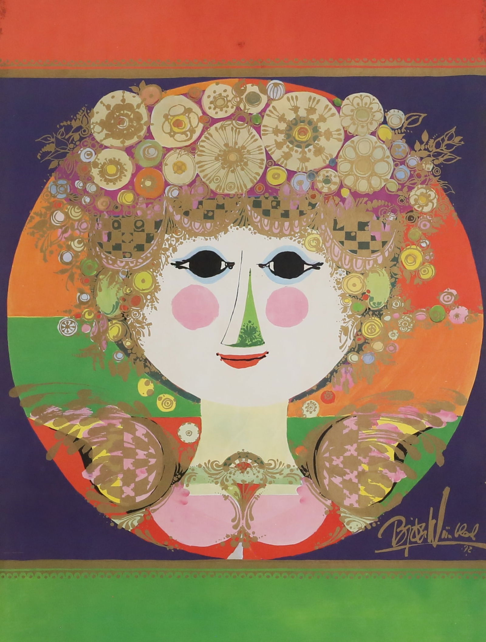 Bjorn Wiinblad 1972 Poster Print (1 of 5)