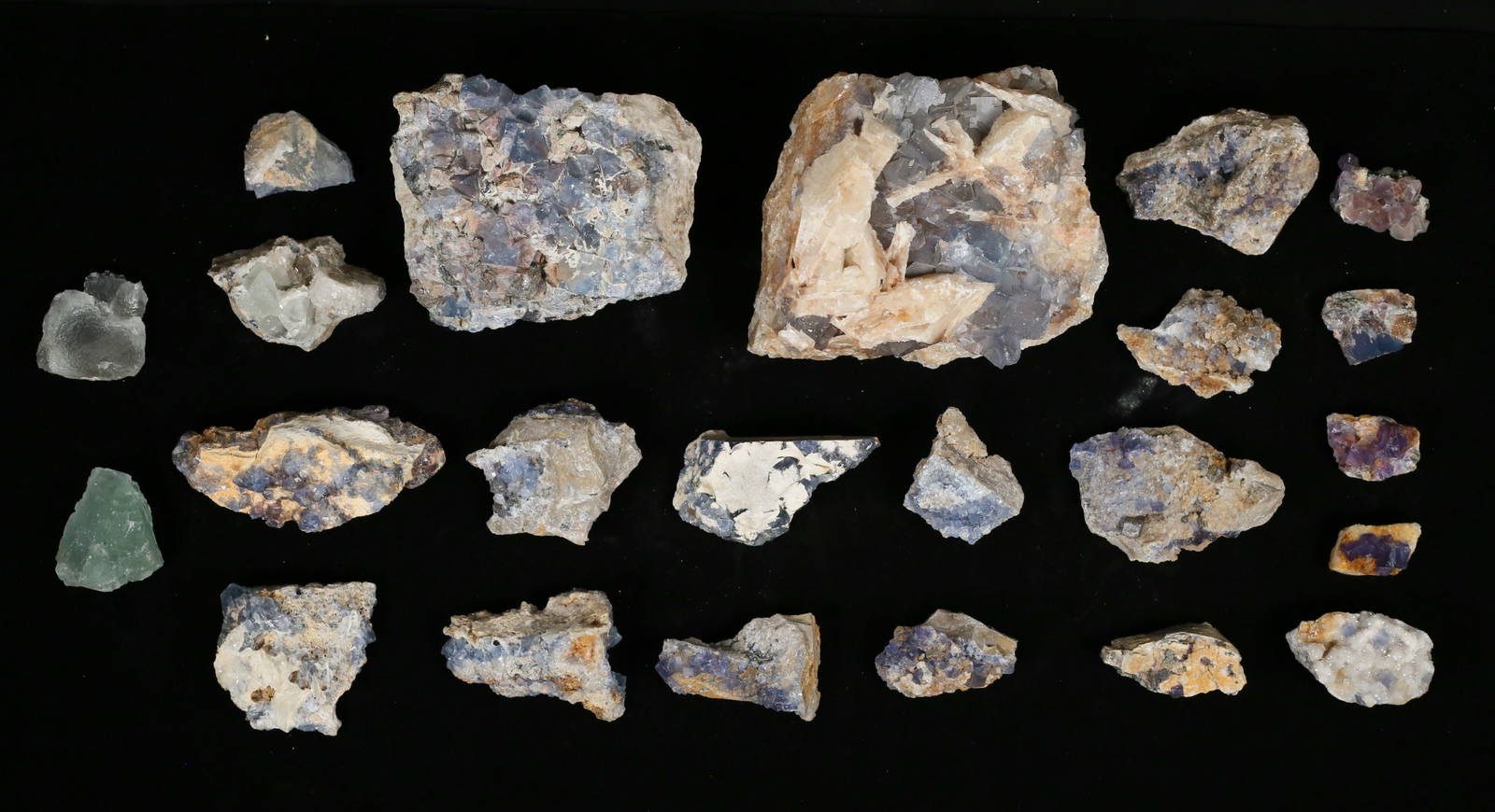 23 Blue Fluorite From New Mexico Auction