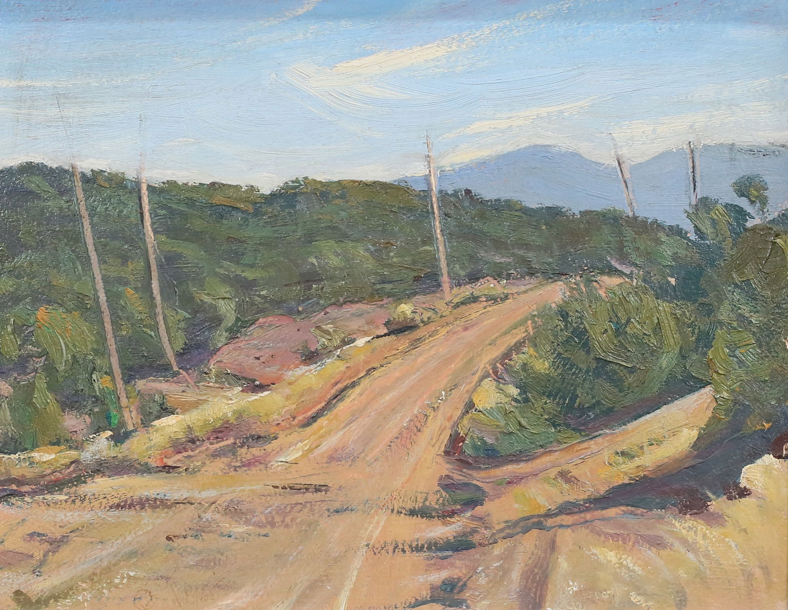 Arthur Earl Haddock Oil on Board Landscape (1 of 5)