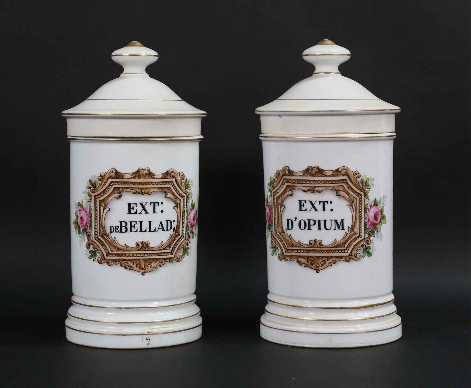 Pair of French Porcelain Apothecary Jars (1 of 16)