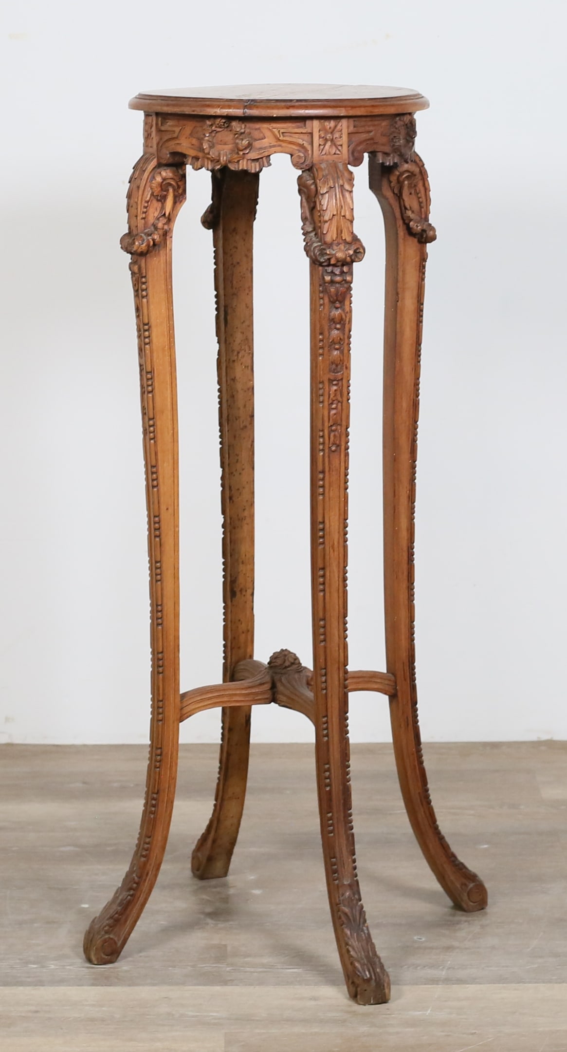 Louis XV Provincial Style Carved Plant Stand (1 of 13)