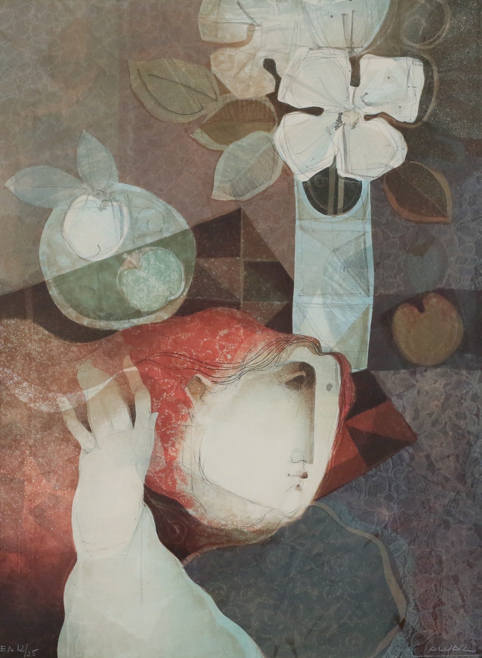 Alvar Sunol Artist's Proof Lithograph Woman (1 of 6)