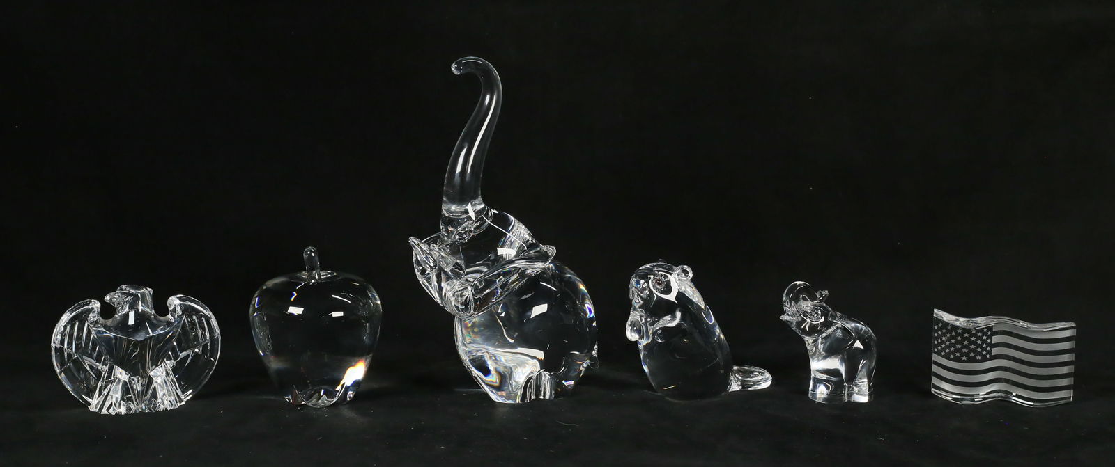 6 Pieces Steuben Crystal Figures & Paperweights (1 of 20)