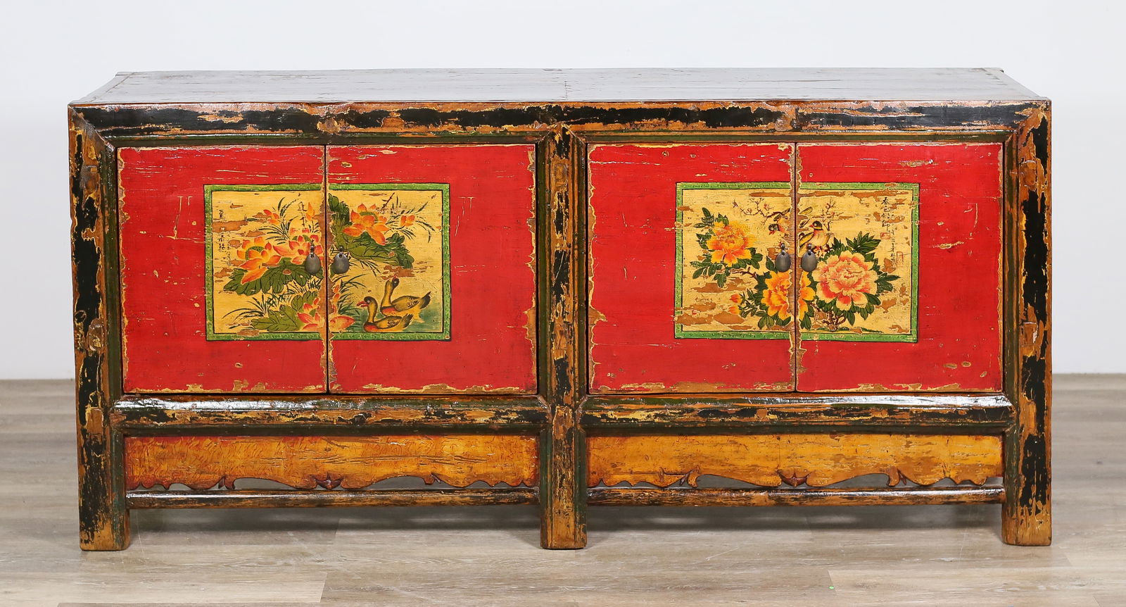 Distressed Chinese Sideboard (1 of 19)