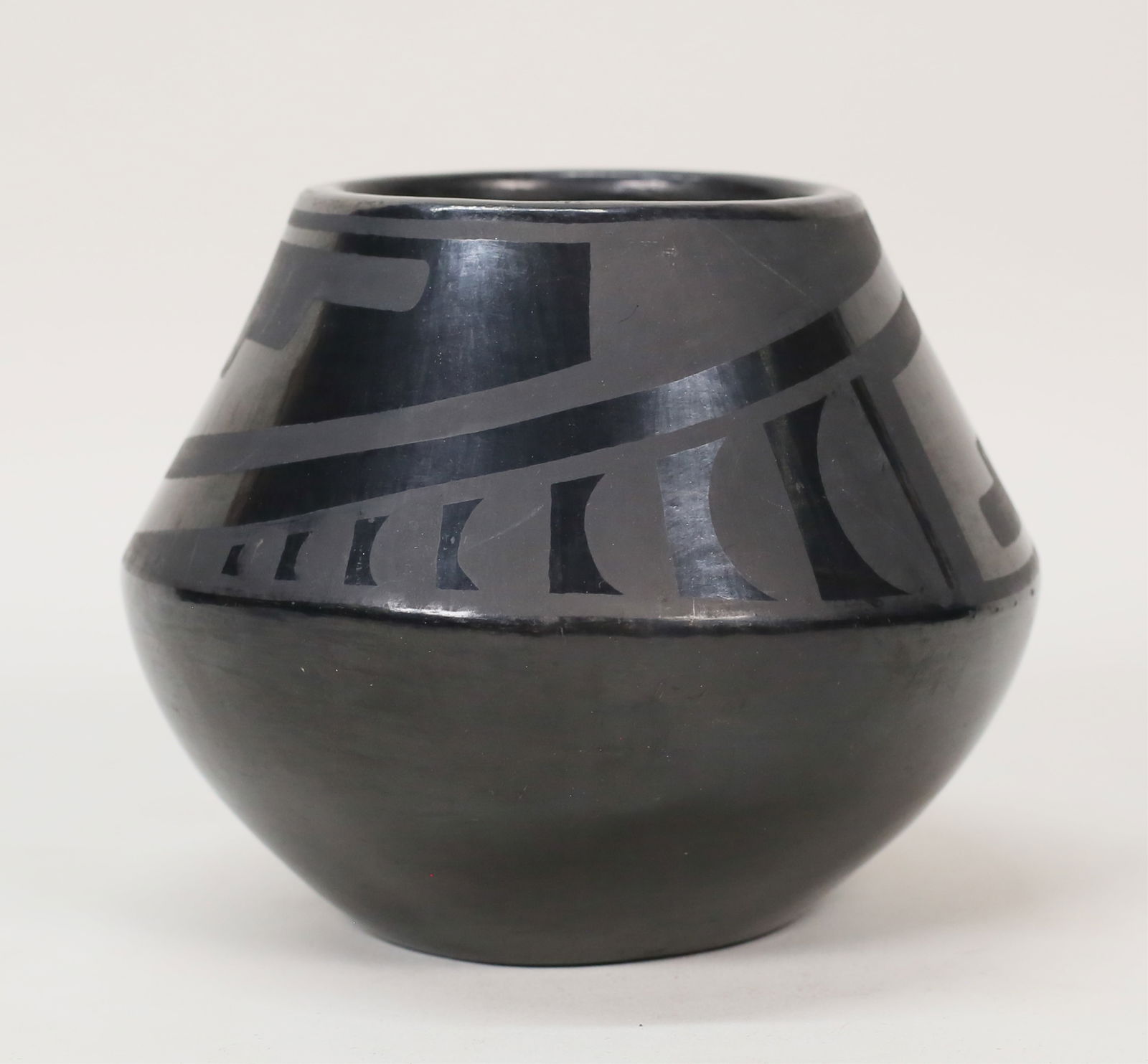 Maria & Julian Blackware Pottery Vase (1 of 8)