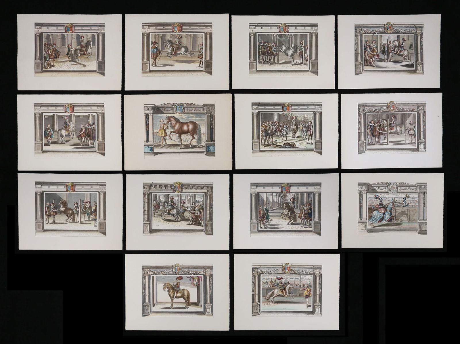 After De Passe & Pluvinel 14 Equestrian Engravings (1 of 20)