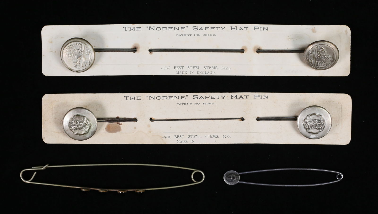 2 Sets of Norene Safety Hat Pins & 2 Touring Pins (1 of 20)