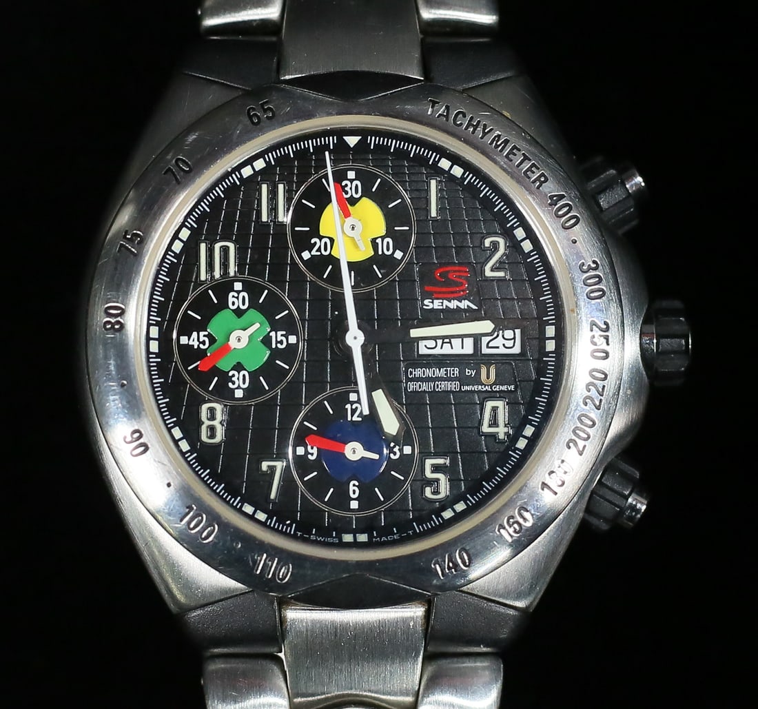 Universal Geneve Senna 41 Chronograph Watch (1 of 9)