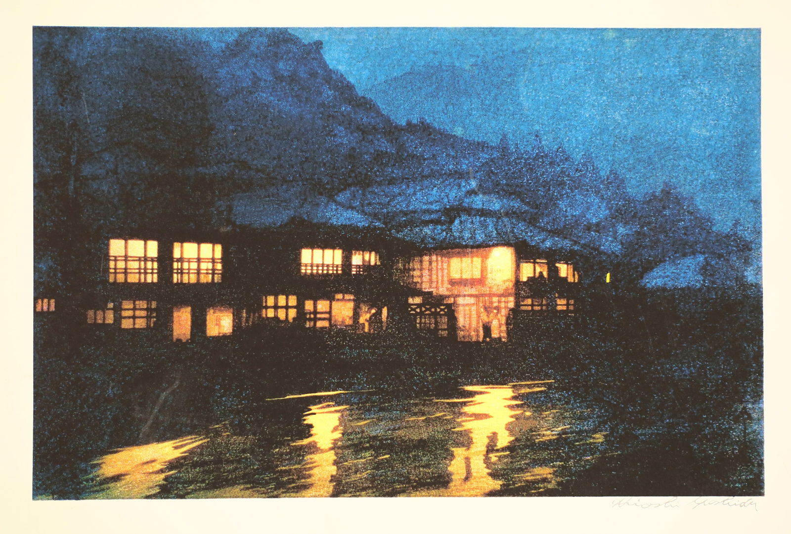 After Hiroshi Yoshida Print Hot Spring (1 of 6)