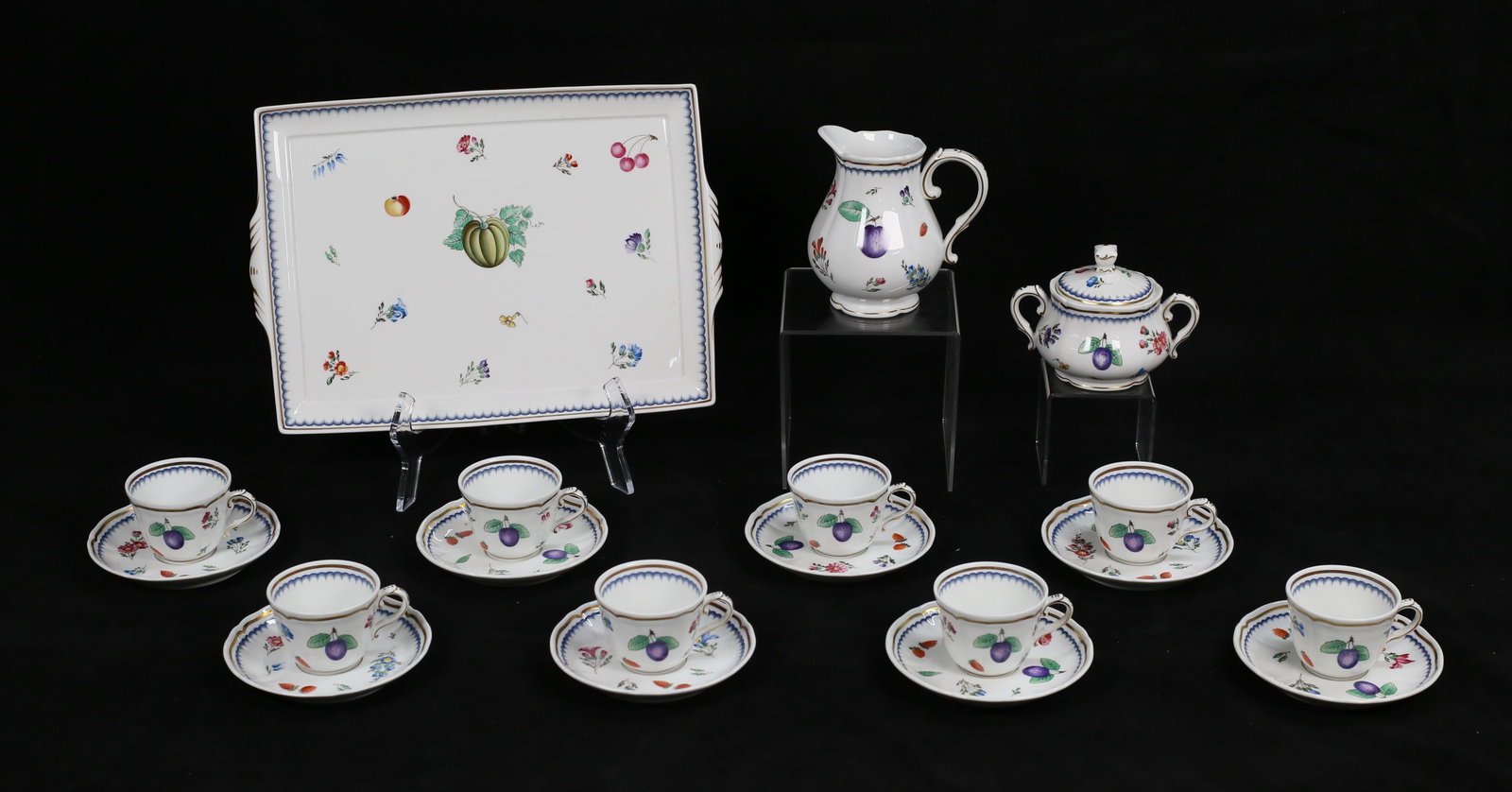 19 Piece Richard Ginori Italian Fruits Demitasse (1 of 20)