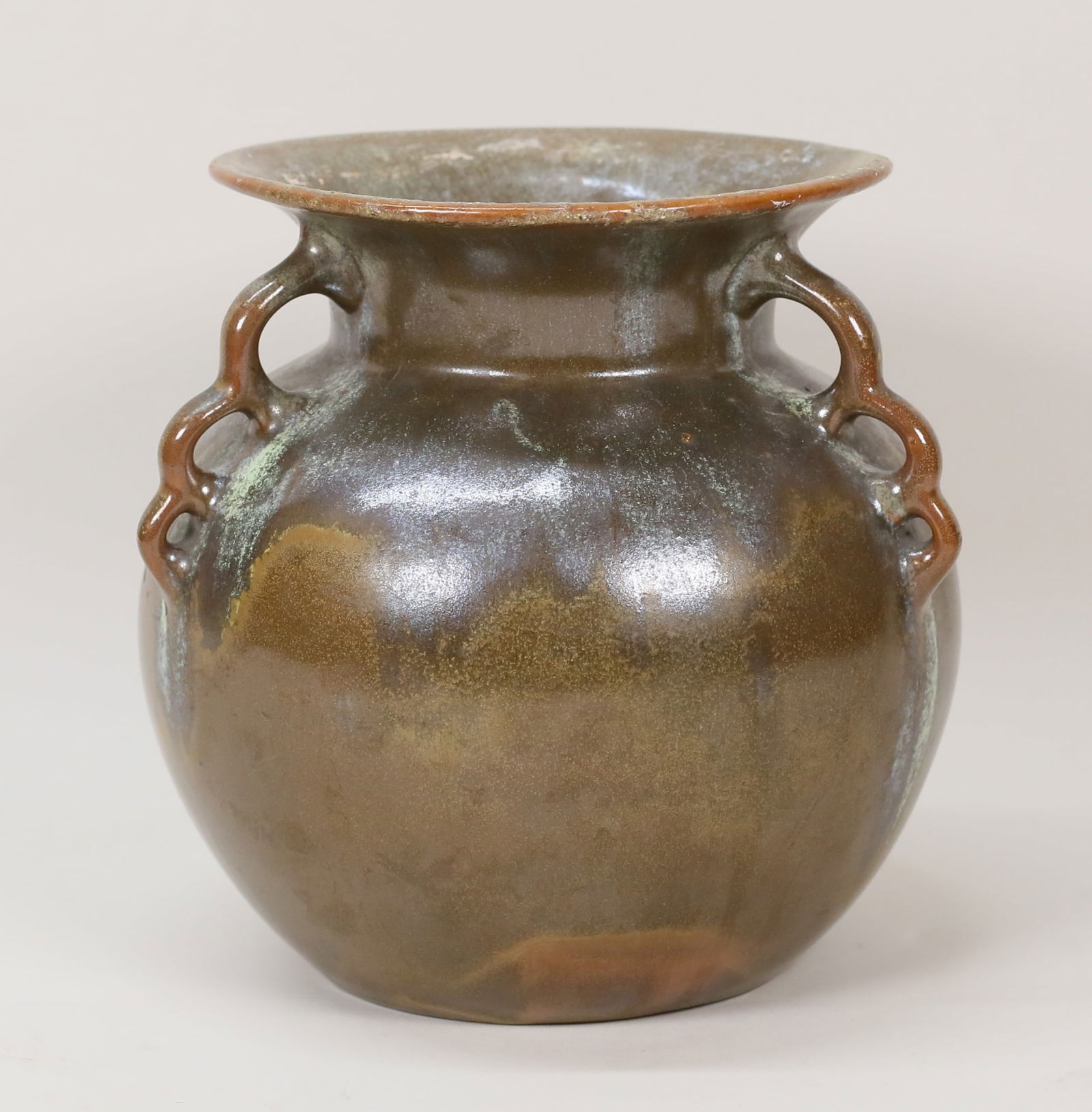 Selden Bybee 3 Handled Pottery Vase (1 of 9)