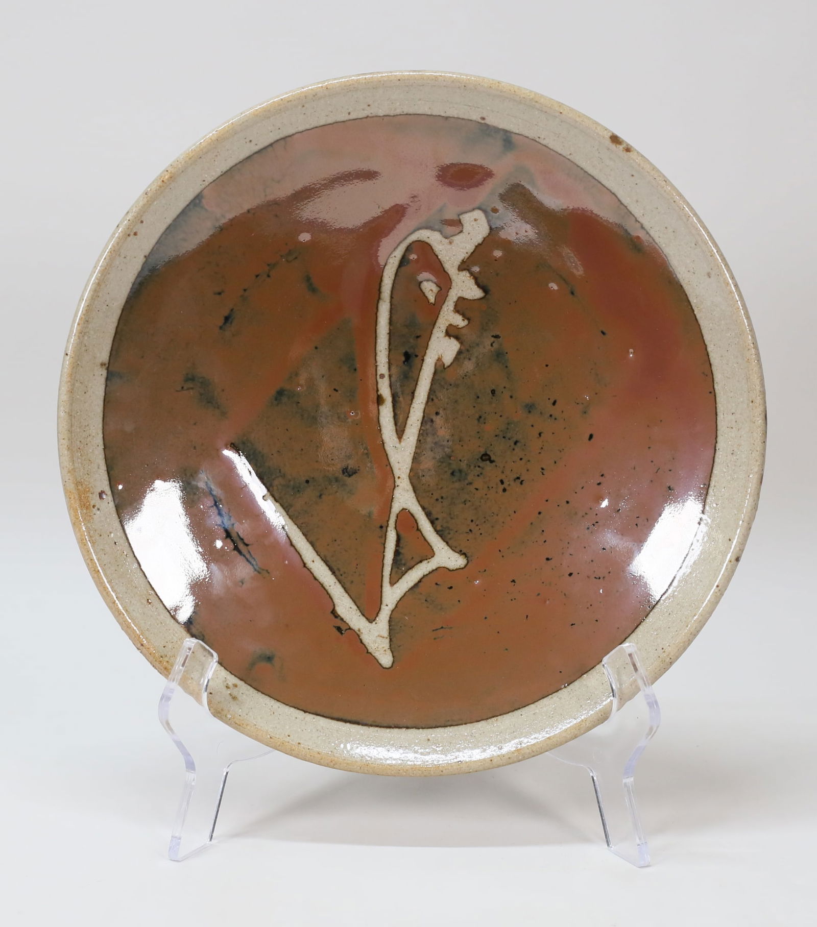 Attributed to Shoji Hamada Pottery Charger (1 of 4)