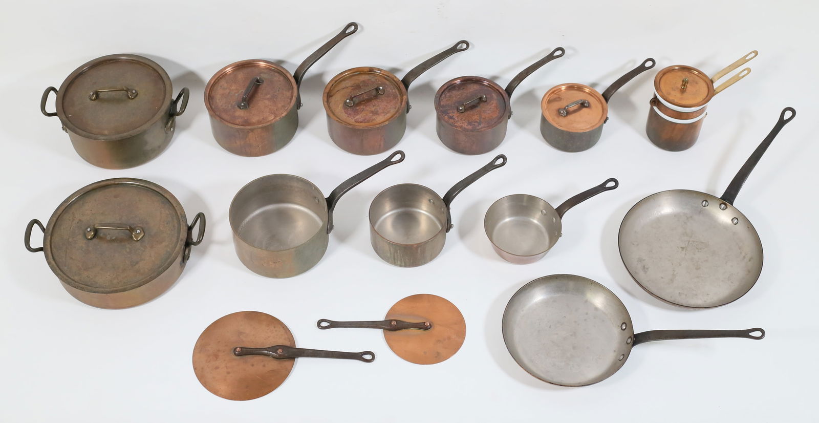 12 Pieces E. Dehillerin French Copper Cookware (1 of 20)