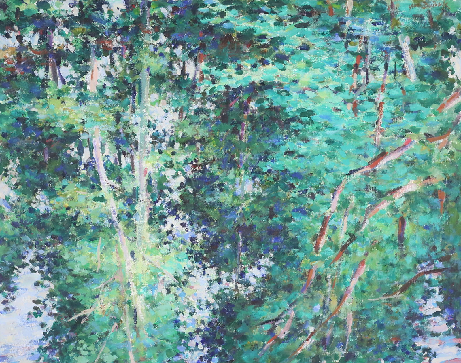 Charles Duback Oil on Canvas Clear Reflections (1 of 6)