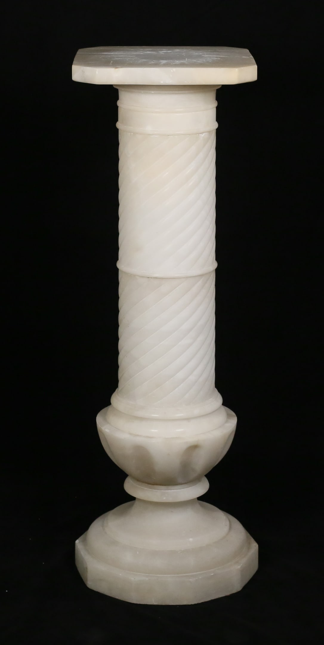 Neoclassical Style Alabaster Pedestal (1 of 15)