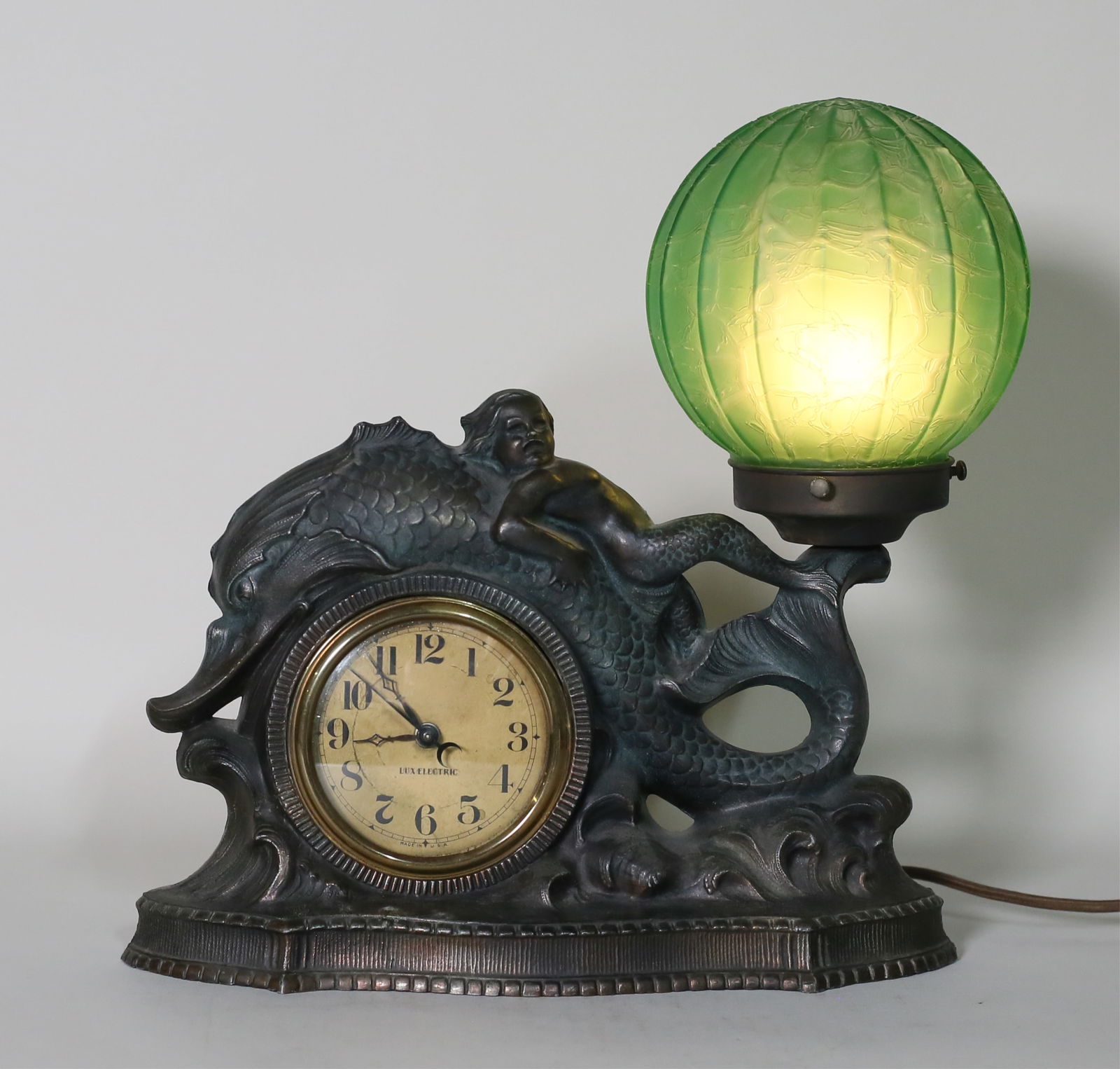 Art Deco Dolphin Lux Clock / Lamp (1 of 18)