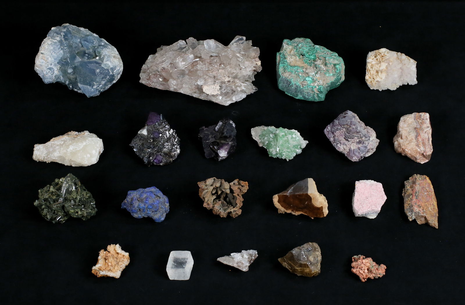 Lot of Mineral Specimens Including Celestine (1 of 20)