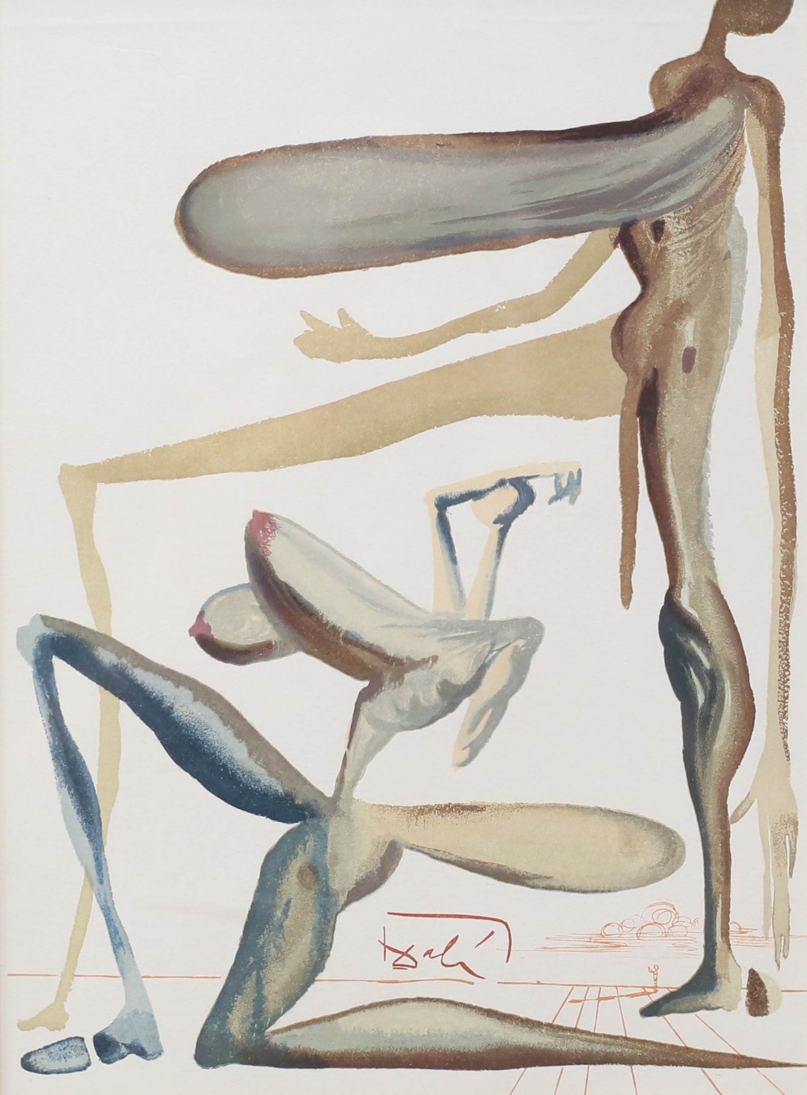 After Salvador Dali Woodcut Purgatory 22 (1 of 6)