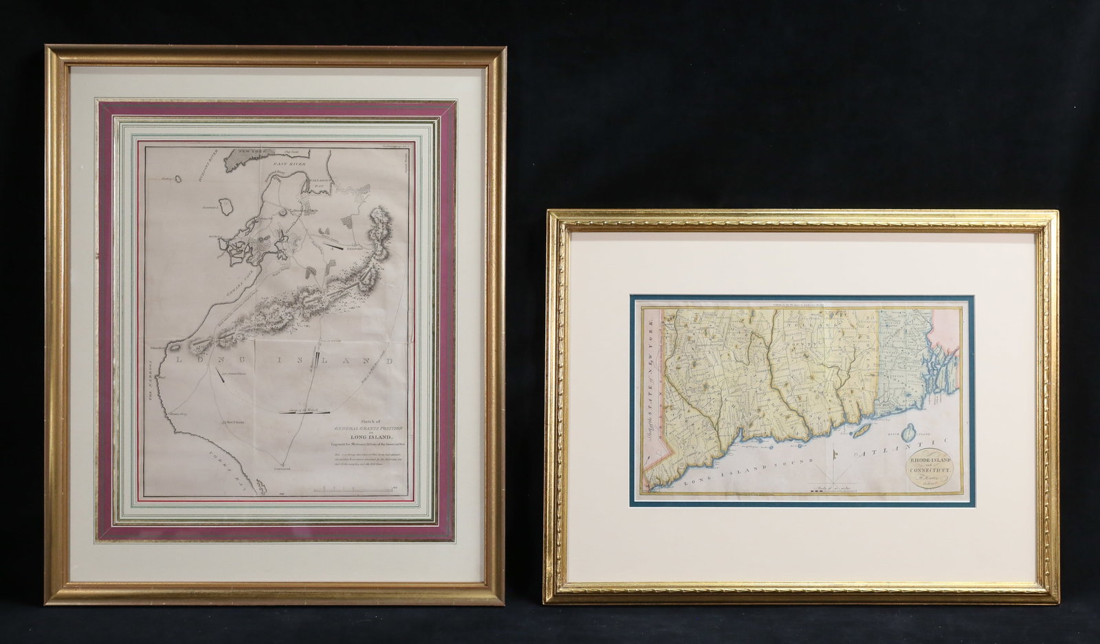 2 Maps CT and RI & General Grant's Long Island (1 of 13)