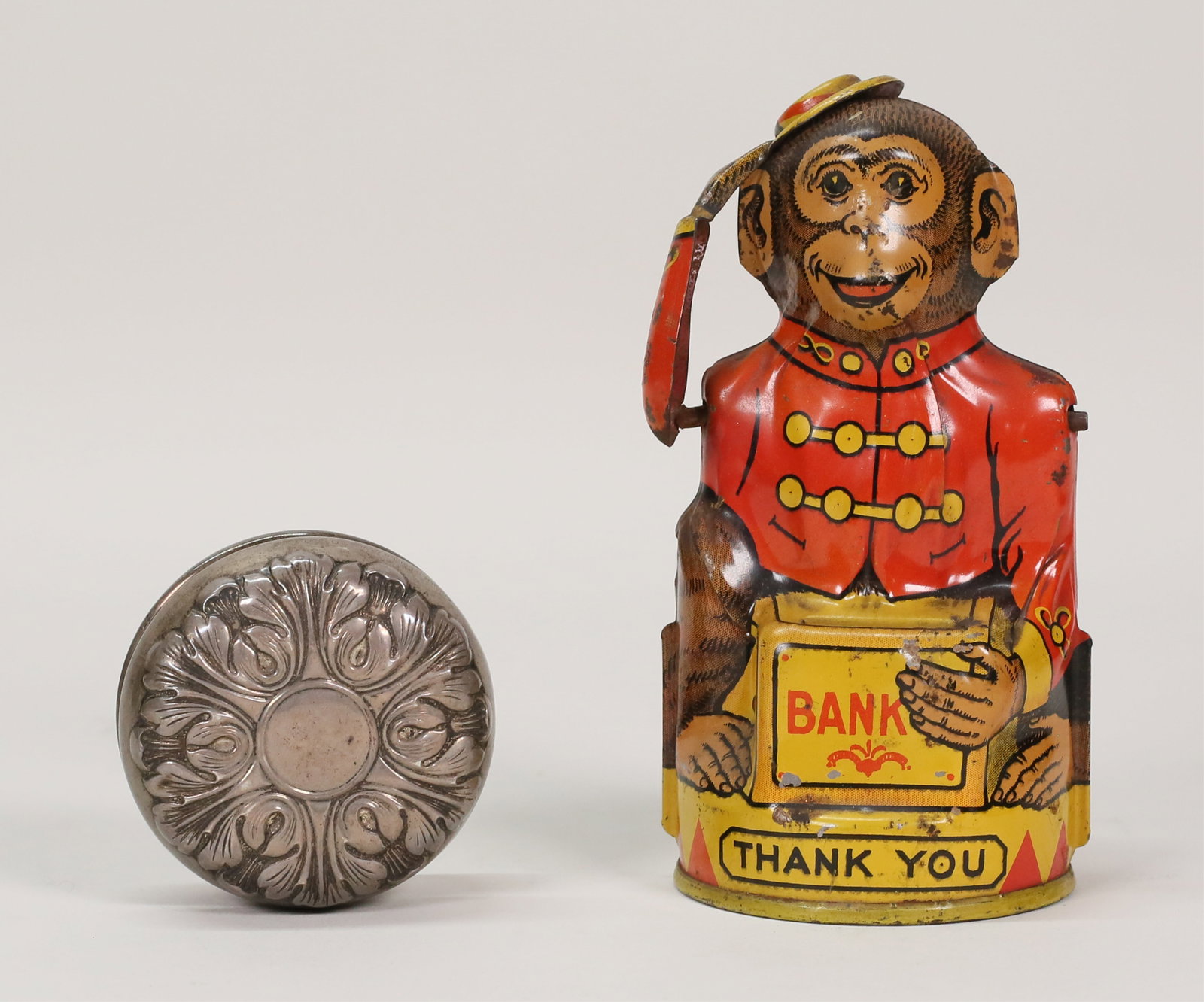 J Chein Tin Litho Bank & Gorham Sterling Yo-yo (1 of 14)