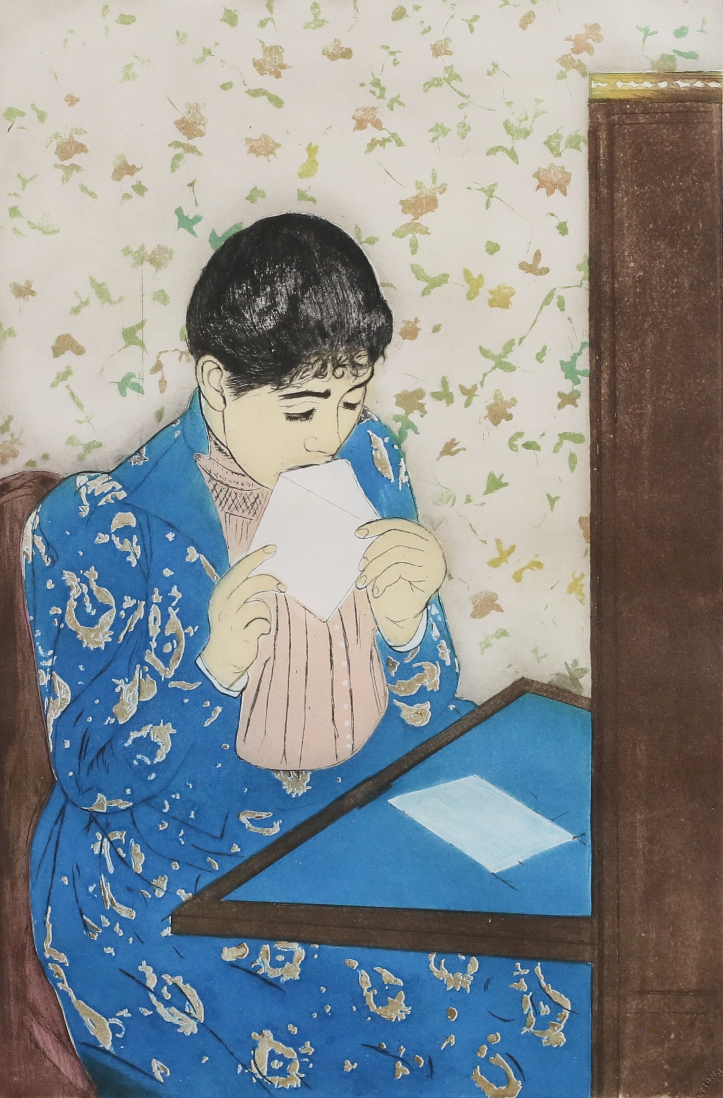 After Mary Cassatt Etching The Letter (1 of 5)