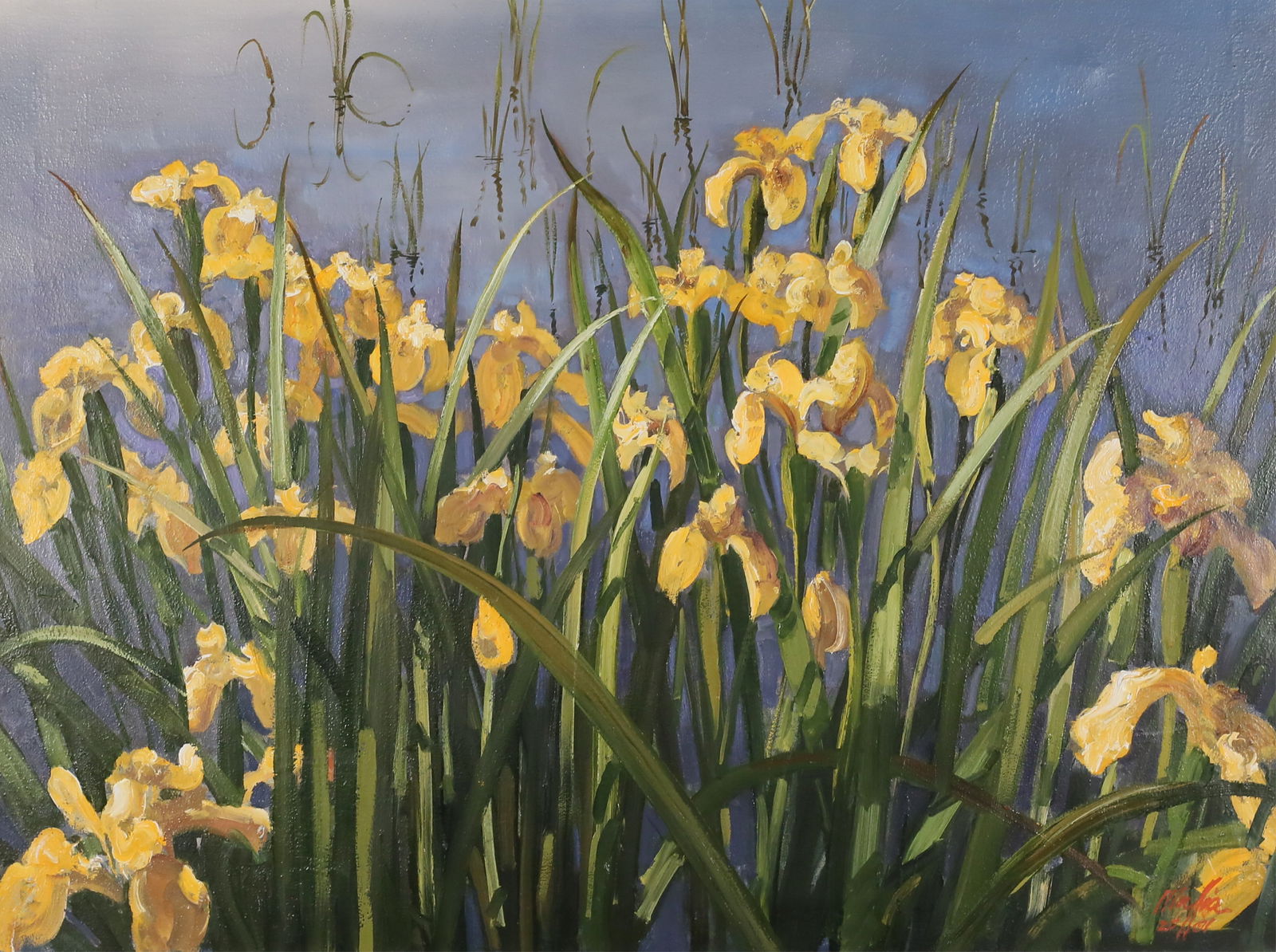 Daniel Maffia Oil on Canvas Flowers (1 of 5)