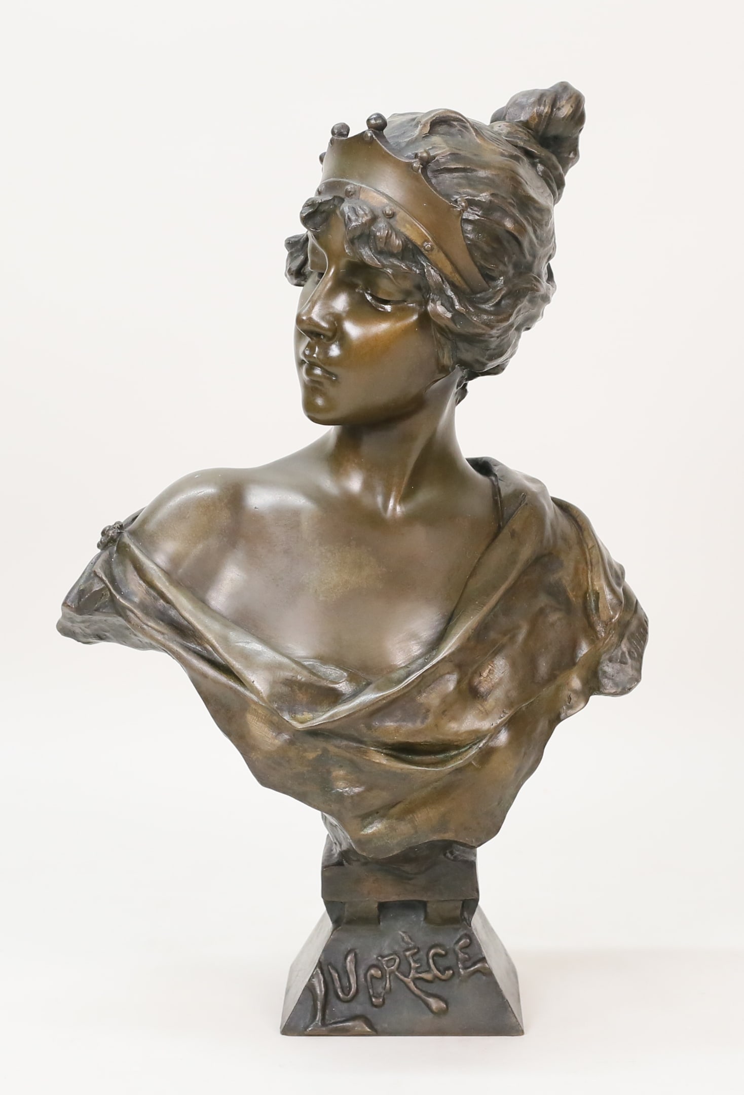 Emmanuel Villanis Bronze Bust Lucrece (1 of 13)