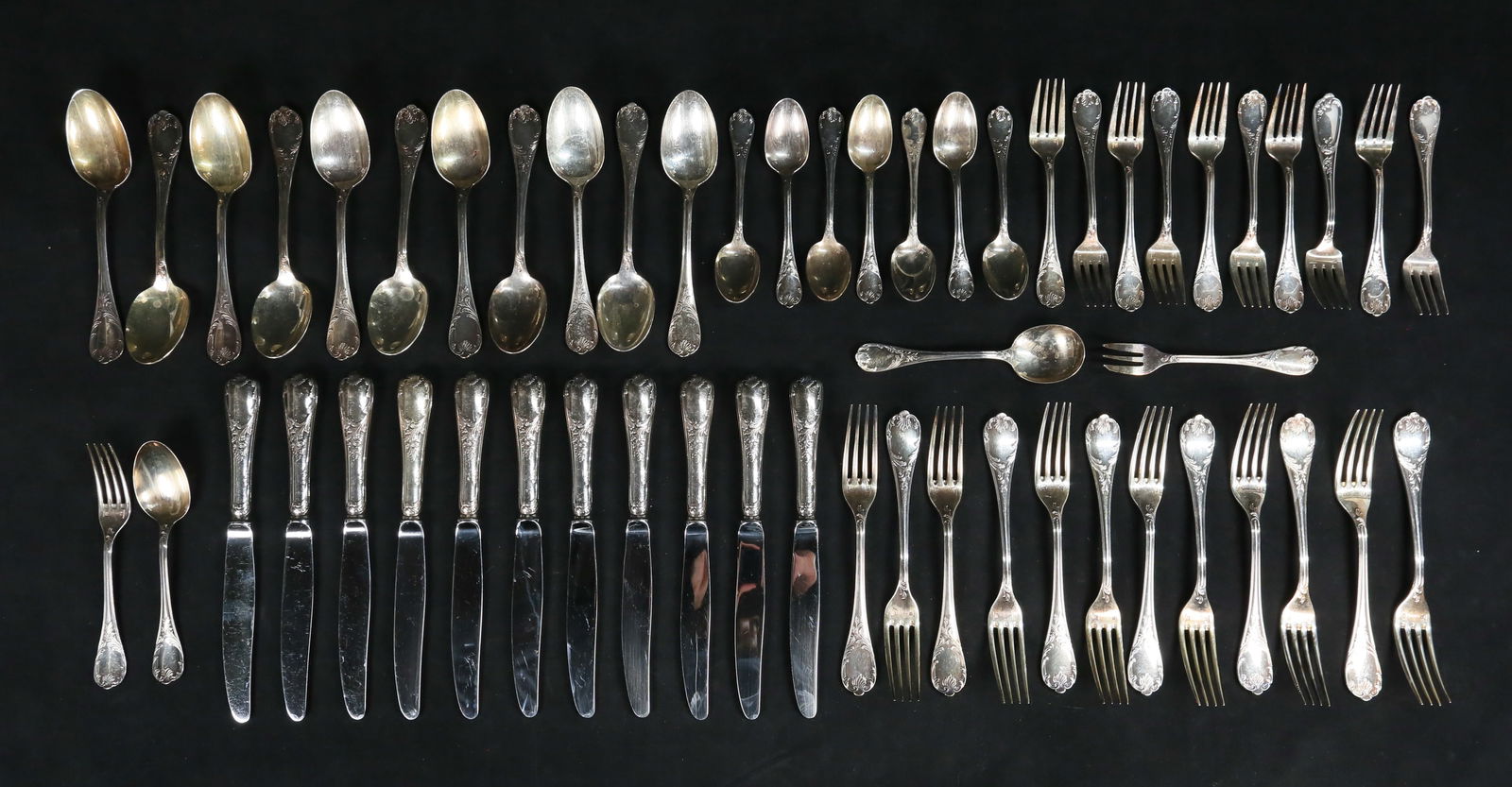 55 Pieces Christofle Marly Silverplate Flatware (1 of 20)
