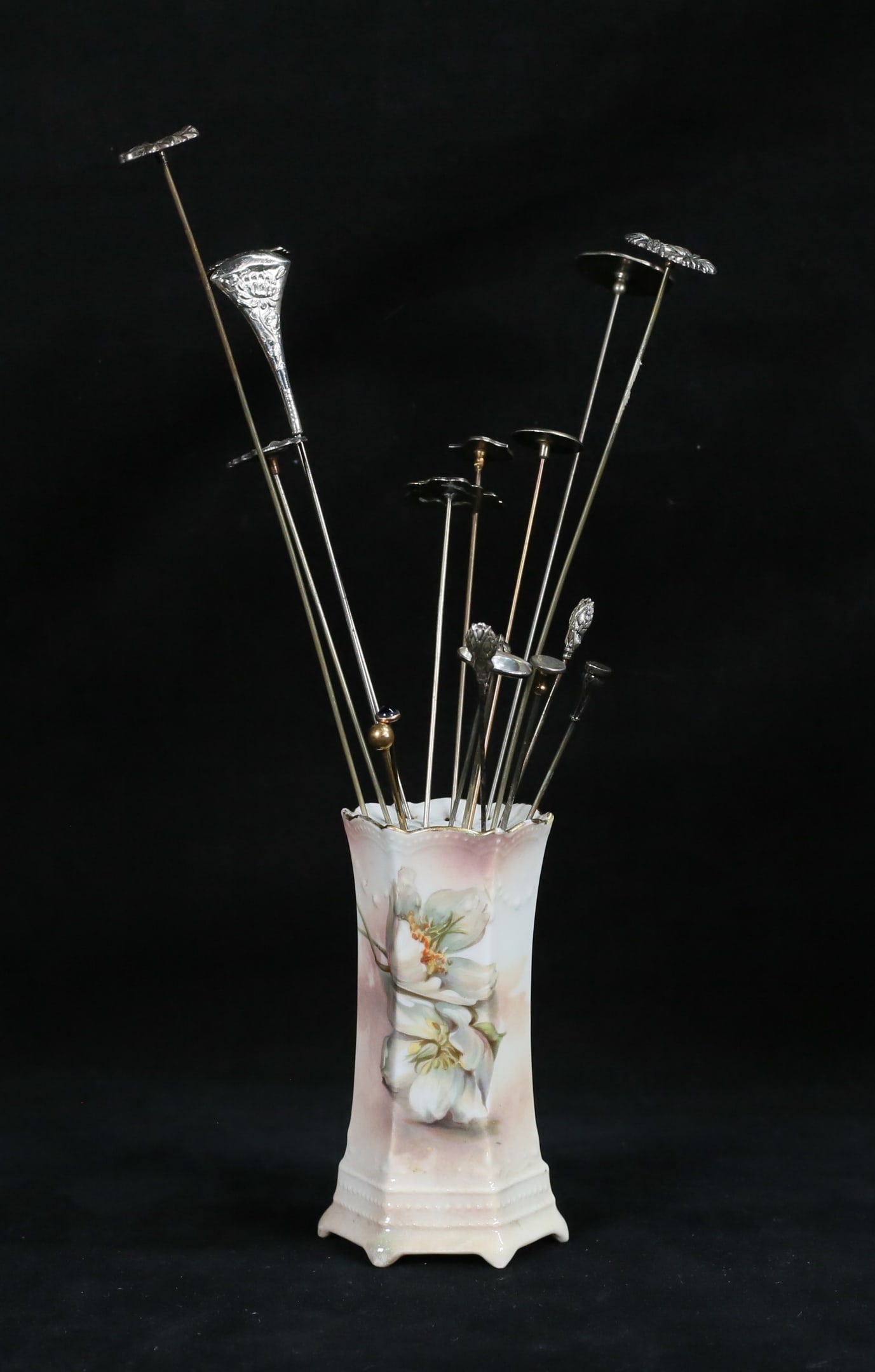 17 Vintage Sterling Silver & Gold Hatpins (1 of 20)