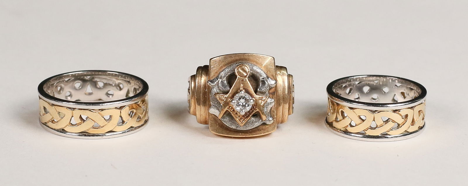 3 Gold & Silver Rings, Masons & TJH (1 of 13)