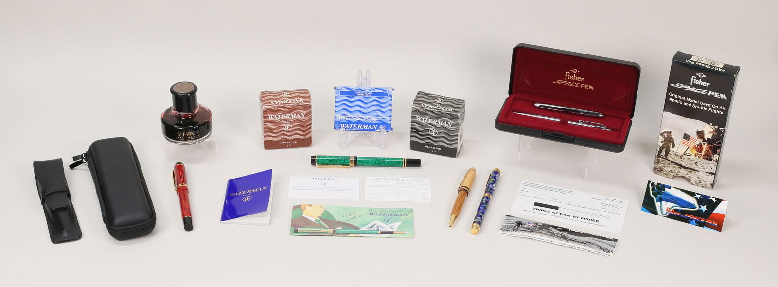 6 Fountain & Ballpoint Pens Parker, Waterman (1 of 20)