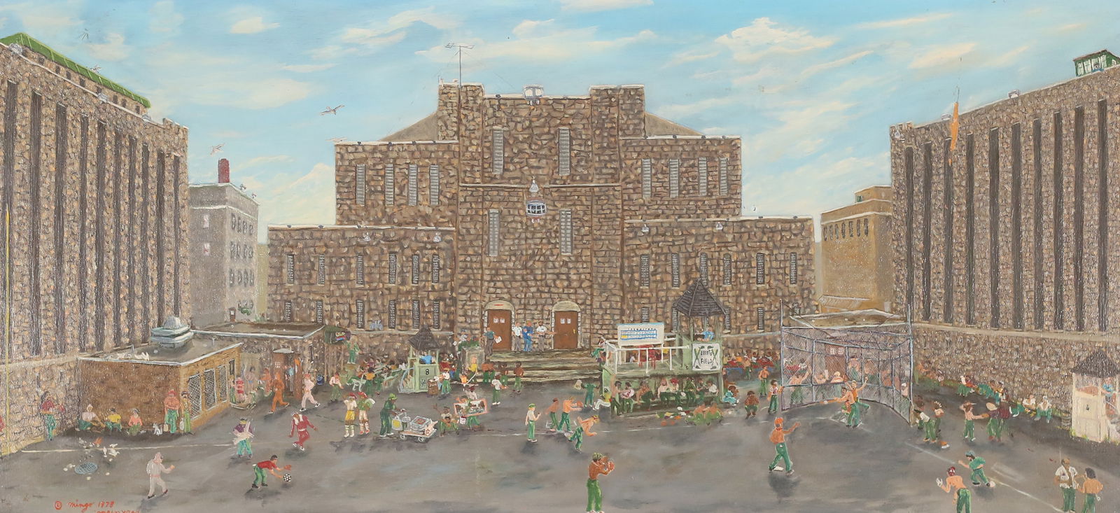 Domingo Luyanda Oil on Board Main Yard (1 of 9)