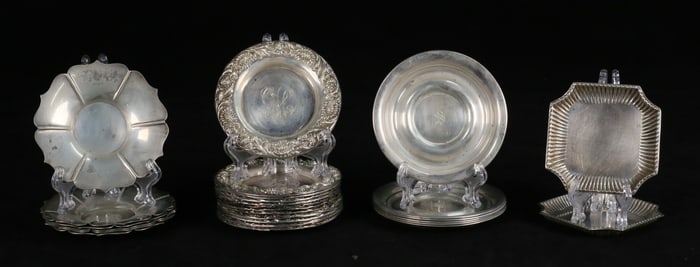 Lot of Sterling Ashtrays